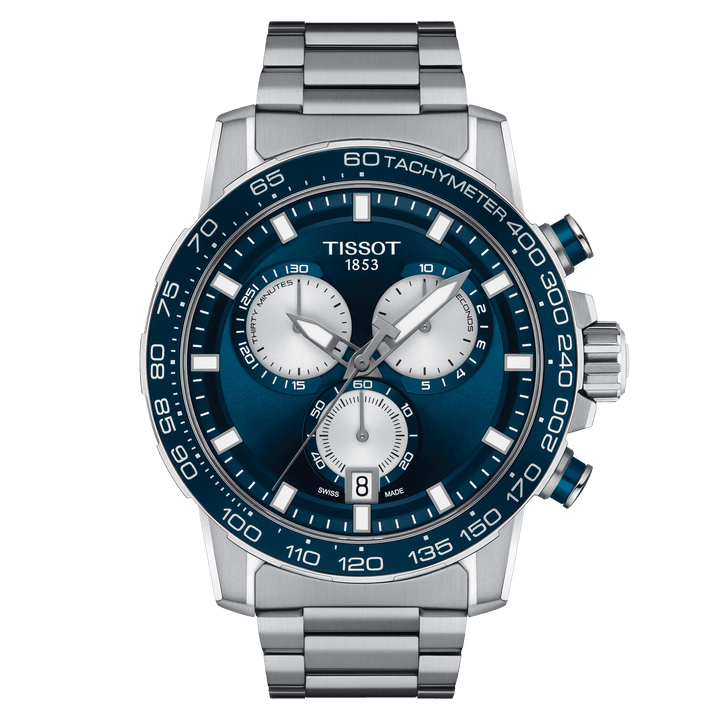 Montre Tissot Supersport Chrono 45.5mm acier quartz bleu T125.617.11.041.00 - Capodagli 1937