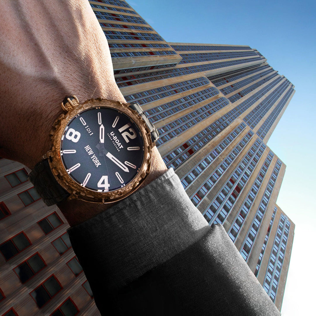 U-Boat watch New York Bronze Diamond 45mm automatic black bronze NEW YORK BZ - Capodagli 1937