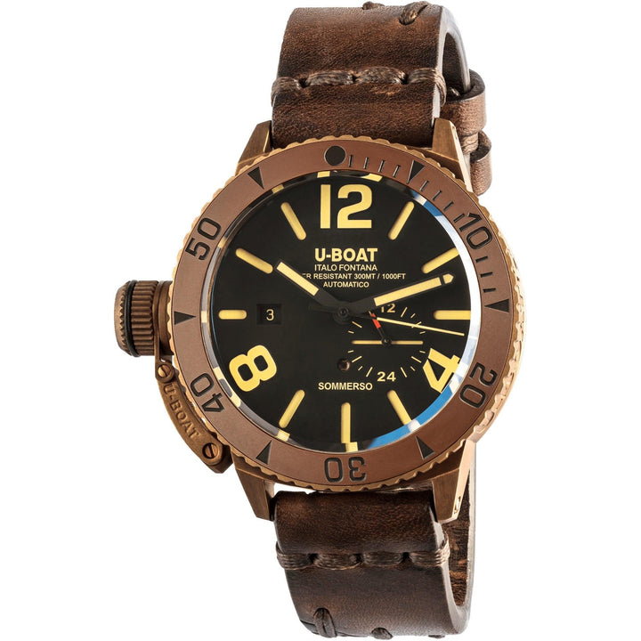 U-BOAT orologio SOMMERSO Bronzo Ceramic BZ 46mm nero automatico bronzo 8486 - Capodagli 1937