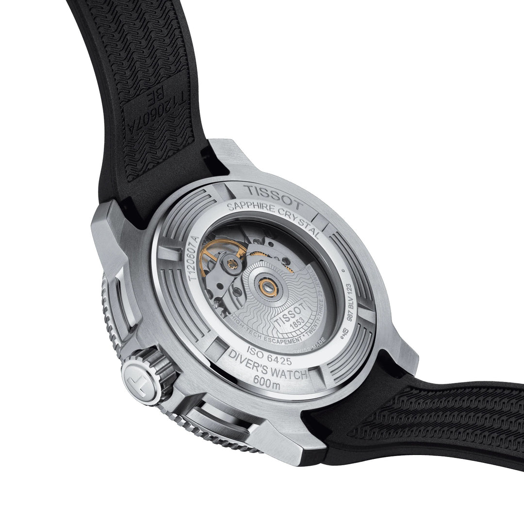 Tissot Watch Seastar 2000 Professional PowerMitic 80 46mm Zwart automatisch staal T120.607.17.441.00