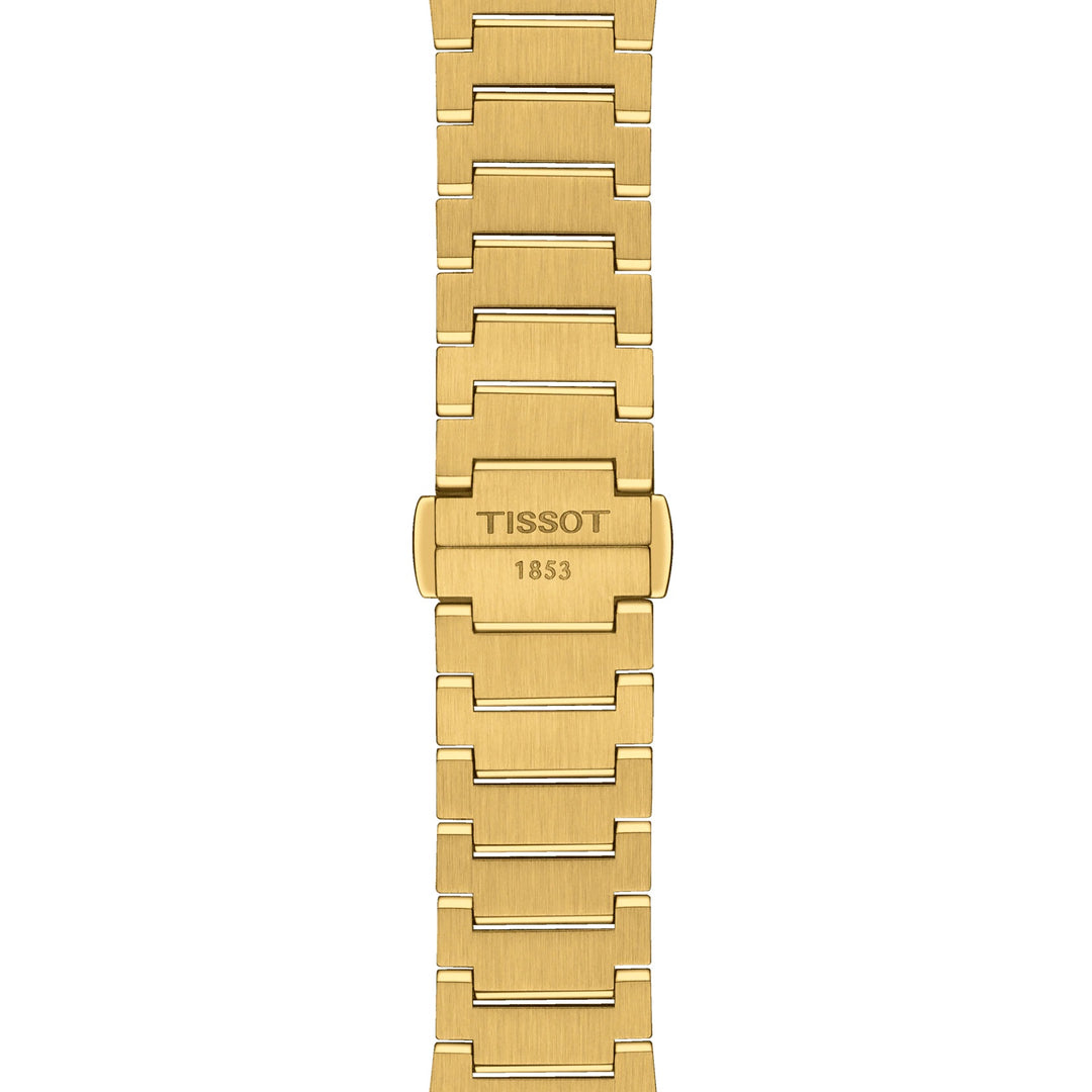 Tissot orologio PRX 35mm champagne quarzo acciaio finitura PVD oro giallo T137.210.33.021.00