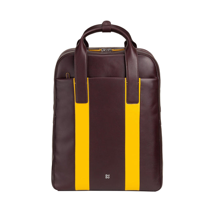 Dudu Heren True Skin Backpack, PC -rugzak tot 16 ”, tablethouder, reis -rugzak met elegante kleurrijke zakelijke zakelijke zaken met trolleyaanval