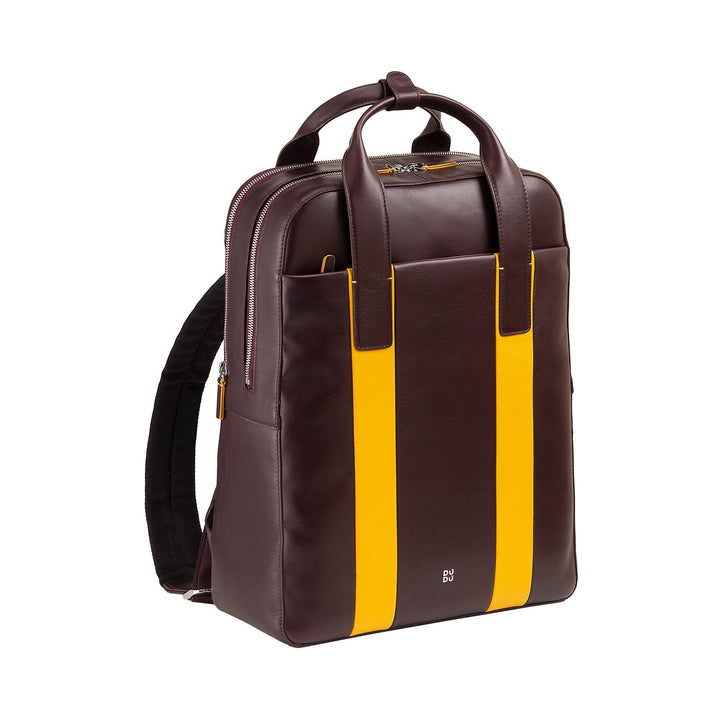 Dudu Heren True Skin Backpack, PC -rugzak tot 16 ”, tablethouder, reis -rugzak met elegante kleurrijke zakelijke zakelijke zaken met trolleyaanval
